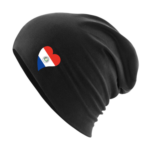 Beanie Paraguay Flagge Herz