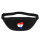 Bauchtasche Paraguay Flagge Herz 2,5 Liter Black