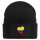 Beanie mit Patch Kolumbien Flagge Herz Black