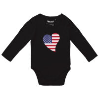Baby Body USA Flagge Herz