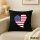 Kissen USA Flagge Herz 40x40cm