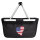 Einkaufskorb faltbar USA Flagge Herz 20 Liter Black