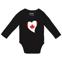 Baby Body Kanada Flagge Herz