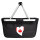 Einkaufskorb faltbar Kanada Flagge Herz 20 Liter Black