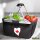 Einkaufskorb faltbar Kanada Flagge Herz 20 Liter Black