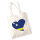 Jutebeutel Curacao Flagge Herz 10 Liter