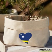 Organizer Curacao Flagge Herz