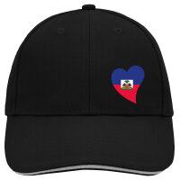 Kappe Haiti Flagge Herz