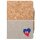 Notizbuch A5 Haiti Flagge Herz 80 Blatt inkl. Kugelschreiber