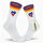 Unisex Socken Haiti Flagge Herz Baumwolle