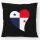 Kissen Panama Flagge Herz 40x40cm