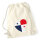 Turnbeutel Panama Flagge Herz 12 Liter