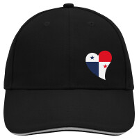 Kappe Panama Flagge Herz