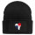 Beanie mit Patch Panama Flagge Herz Black