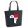 Filz Shopper Panama Flagge Herz 22 Liter