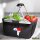 Einkaufskorb faltbar Panama Flagge Herz 20 Liter Black