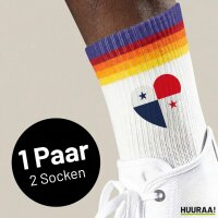 Unisex Socken Panama Flagge Herz Baumwolle