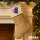 Weihnachtsstrumpf Neuseeland Flagge Herz Beige Jute