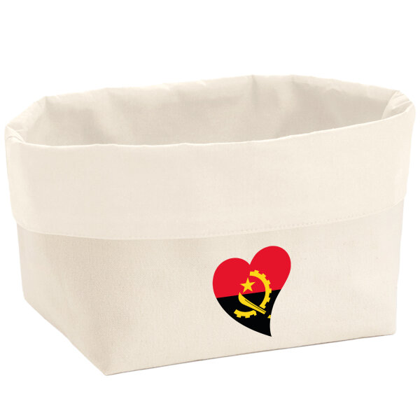 Organizer Angola Flagge Herz