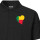 Herren Polo Shirt Benin Flagge Herz