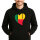 Unisex Hoodie Benin Flagge Herz