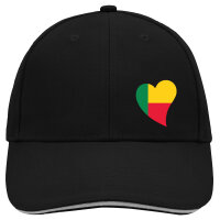 Kappe Benin Flagge Herz