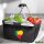 Einkaufskorb faltbar Benin Flagge Herz 20 Liter Black