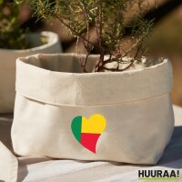 Organizer Benin Flagge Herz