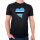 Herren T-Shirt Botswana Flagge Herz