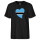 Herren T-Shirt Botswana Flagge Herz