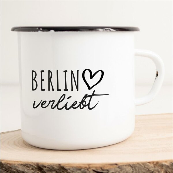 Emaille Tasse Berlin  Vintage 300ml