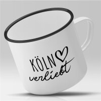 Emaille Tasse Köln  Vintage 300ml
