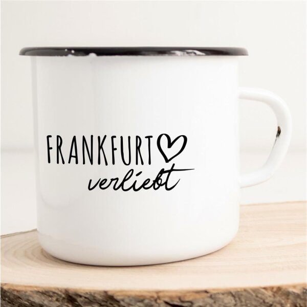Emaille Tasse Frankfurt  Vintage 300ml