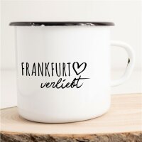 Emaille Tasse Frankfurt  Vintage 300ml
