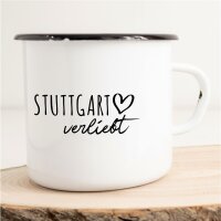 Emaille Tasse Stuttgart  Vintage 300ml