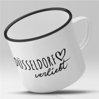 Emaille Tasse Düsseldorf  Vintage 300ml