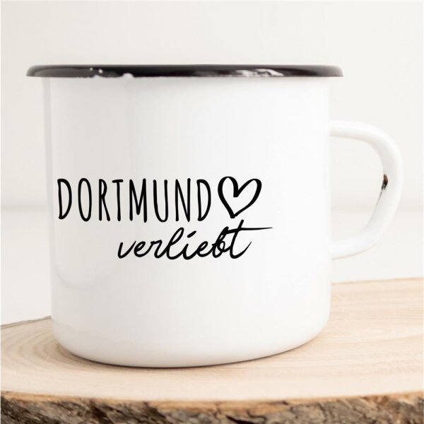 Emaille Tasse Dortmund  Vintage 300ml