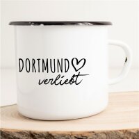 Emaille Tasse Dortmund  Vintage 300ml