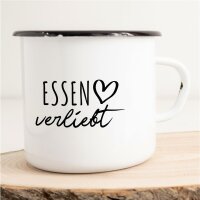 Emaille Tasse Essen  Vintage 300ml