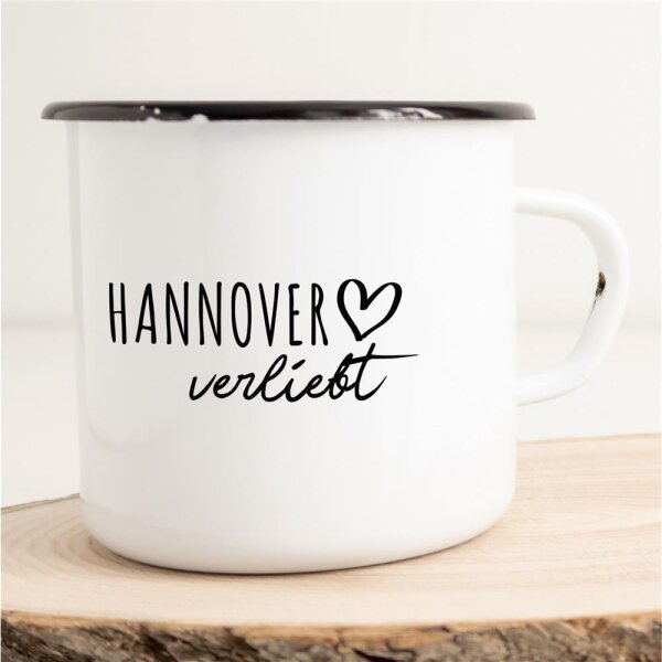 Emaille Tasse Hannover  Vintage 300ml