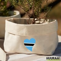 Organizer Botswana Flagge Herz