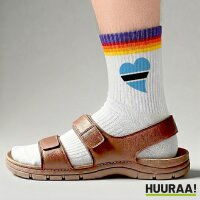 Unisex Socken Botswana Flagge Herz Baumwolle