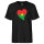 Herren T-Shirt Burkina Faso Flagge Herz