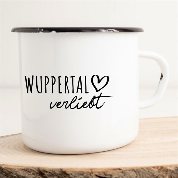 Emaille Tasse Wuppertal  Vintage 300ml