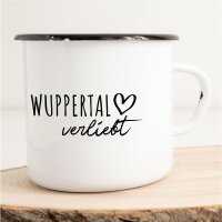 Emaille Tasse Wuppertal  Vintage 300ml