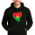 Unisex Hoodie Burkina Faso Flagge Herz