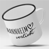 Emaille Tasse Mannheim  Vintage 300ml