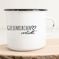 Emaille Tasse Gelsenkirchen  Vintage 300ml
