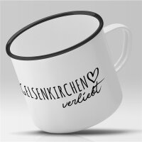 Emaille Tasse Gelsenkirchen  Vintage 300ml