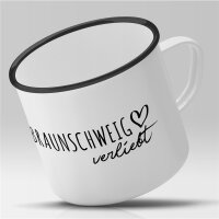 Emaille Tasse Braunschweig  Vintage 300ml